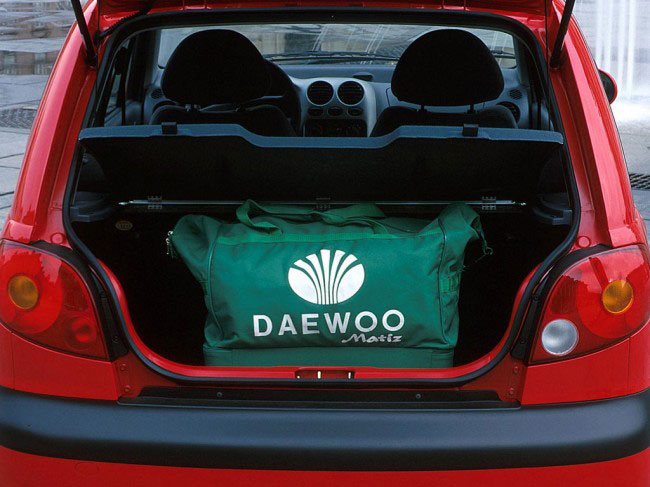 Багажник Daewoo Matiz не очень вместительный