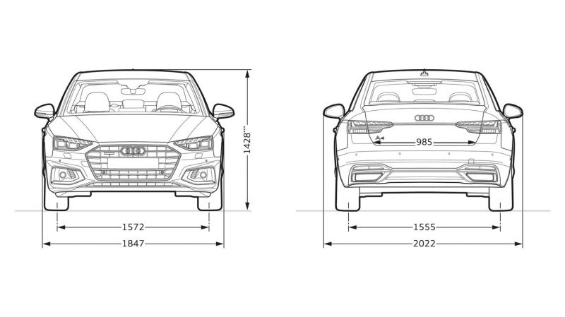 Габариты, вес и другие технические характеристики Audi A4 B8: 15 любопытных фактов
