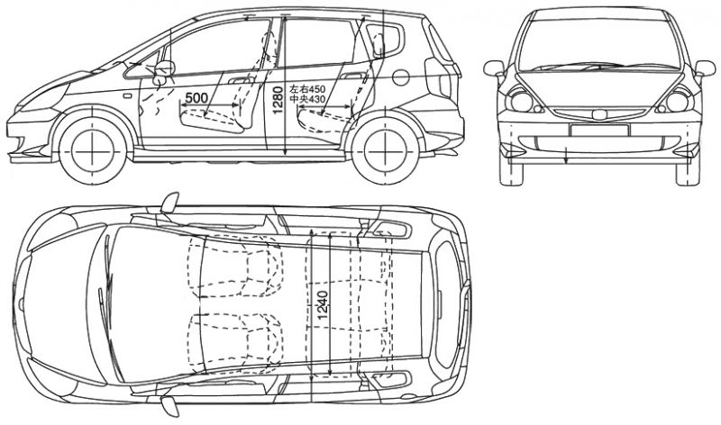 Габариты и технические характеристики Honda Fit 2023: все подробности, которые нужно знать