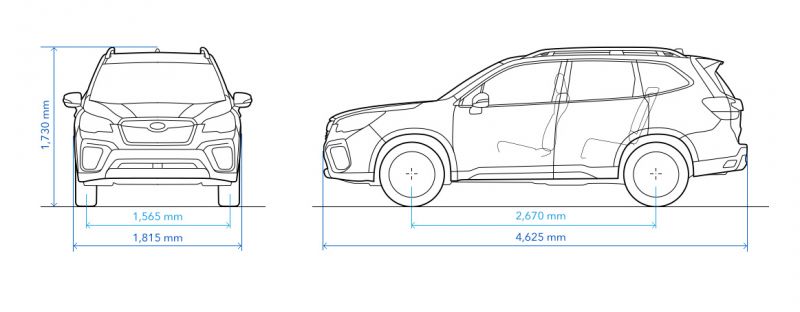 Габариты нового Subaru Forester 2023: размеры удивят простором и комфортом