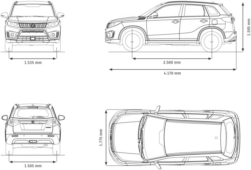 Габариты Suzuki Grand Vitara 2023: как вместительно и комфортно устроиться внутри