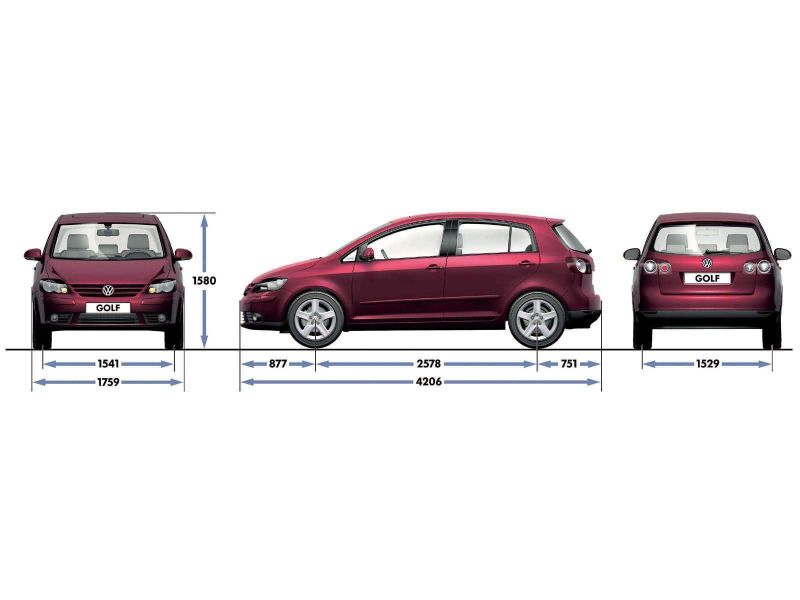 Габариты Volkswagen Golf Plus: какими они впечатлят