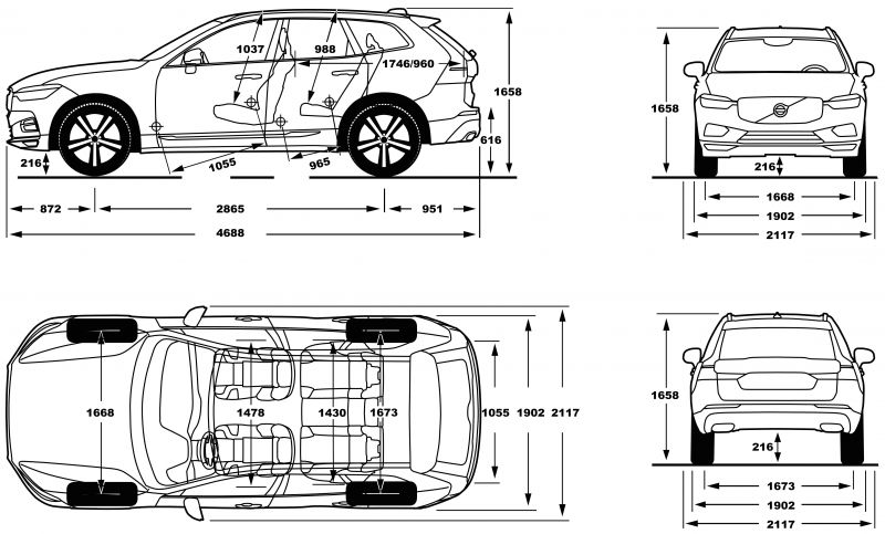Габариты Volvo XC90 2023 года: как размеры влияют на впечатления от вождения