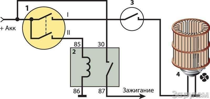 Схема подключения реостата