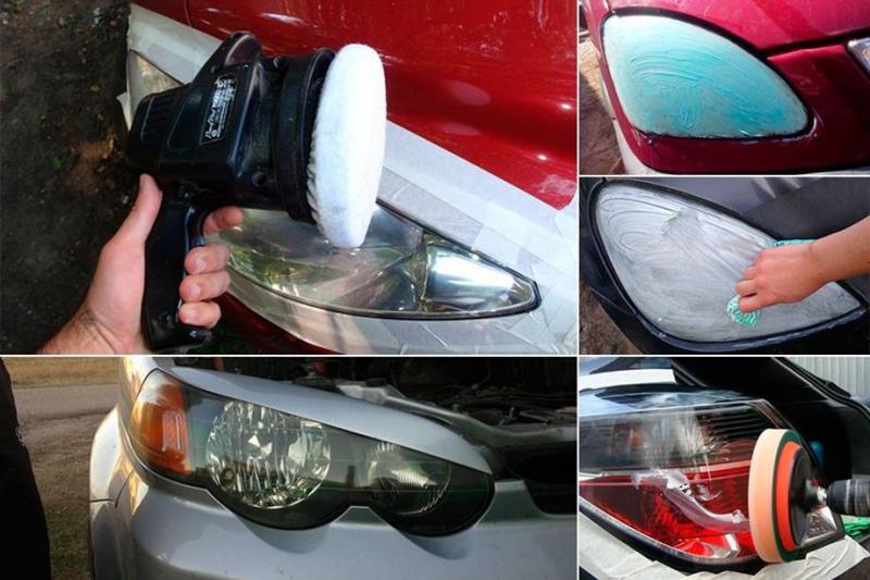 Как сделать достойный внешний вид: полировка фар авто своими руками