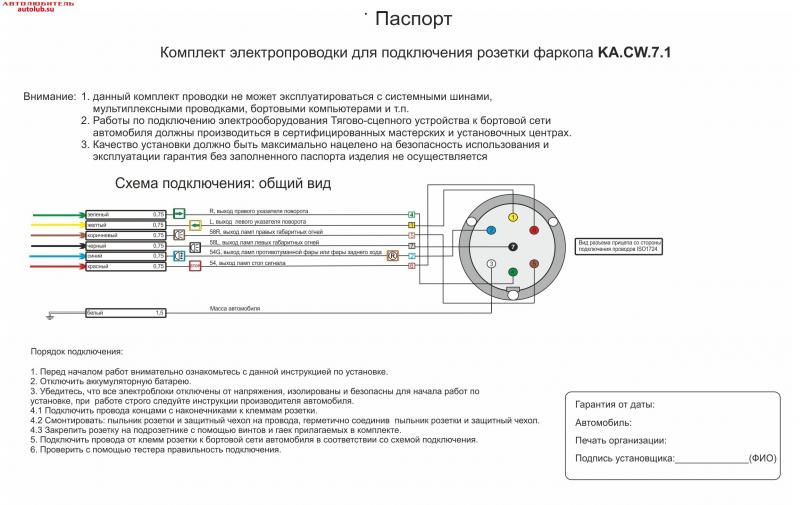 Как сделать идеальную проводку прицепного устройства для Нивы Шевроле: схема подключения
