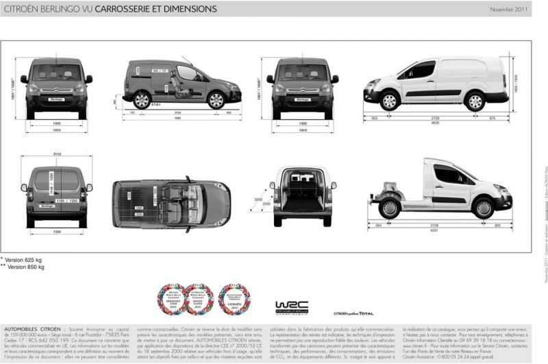 Как вместительный багажник в Ситроен Берлинго: технические характеристики модели B9