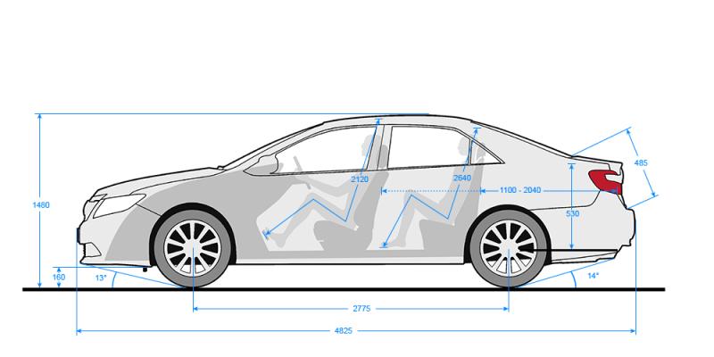 Какой клиренс у Toyota Camry 2023: расстояние до дороги основных модификаций