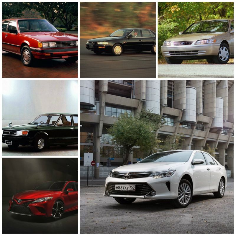 Все поколения Toyota Camry: какие модели были выпущены за годы существования легендарного седана