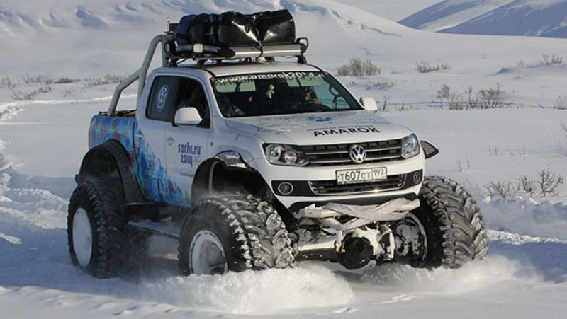 Высокий клиренс Amarok позволяет ездить по бездорожью. Удивительные возможности внедорожника