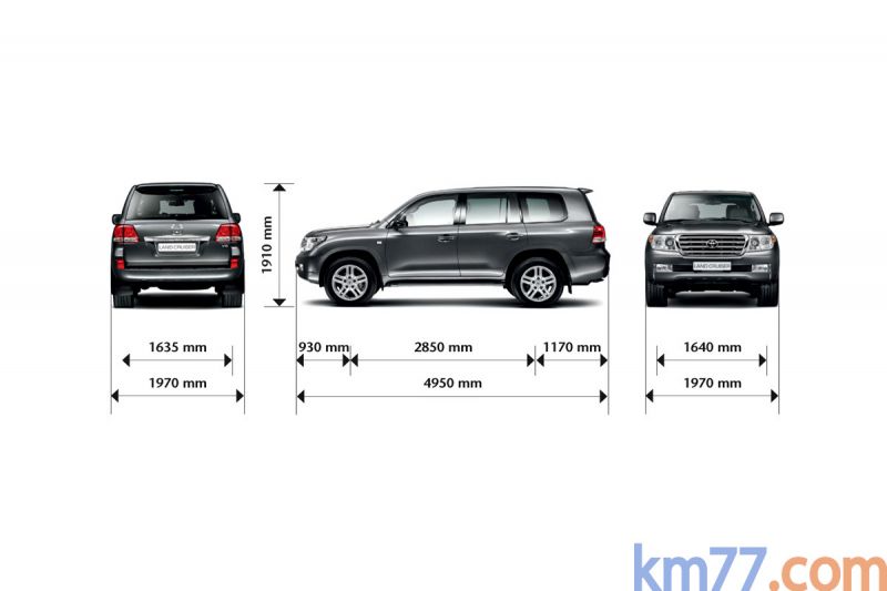 Высота Toyota Land cruiser 200: станет ли выше с рейлингами и багажником